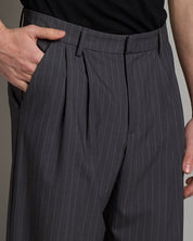 Pantalone Wide Fit Gessato