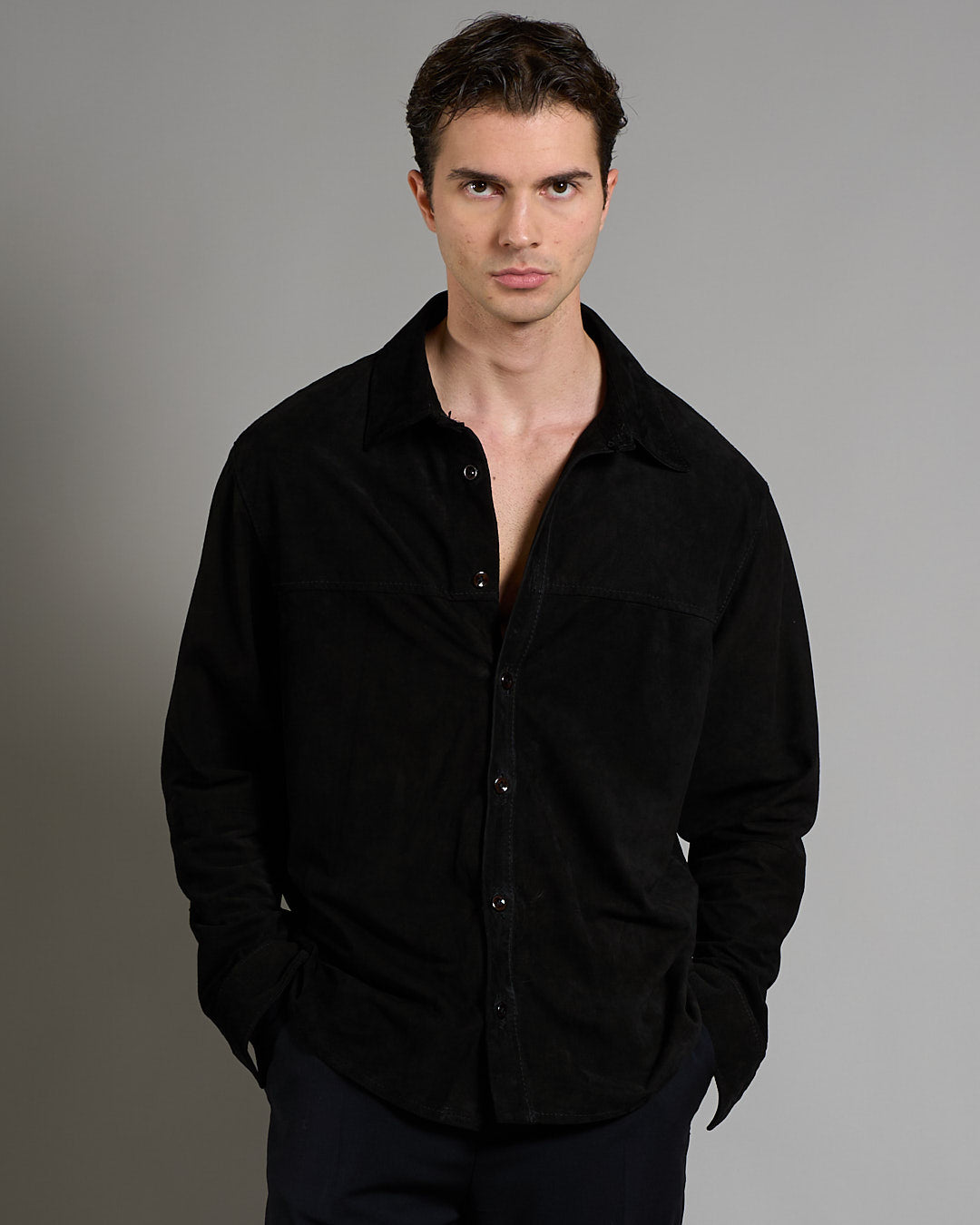 Giacca Camicia in camoscio