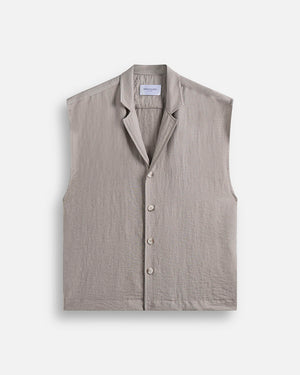 Camicia Gilet in misto lino