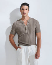 T-Shirt Serafino in filo fluttuante Limited Edition