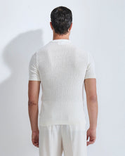 T-shirt a coste in filo