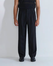 Pantalone wide fit in lino
