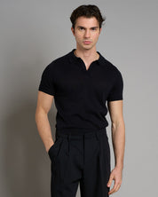 Polo senza bottoni mezza manica