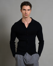 Cardigan a polo a coste limited edition