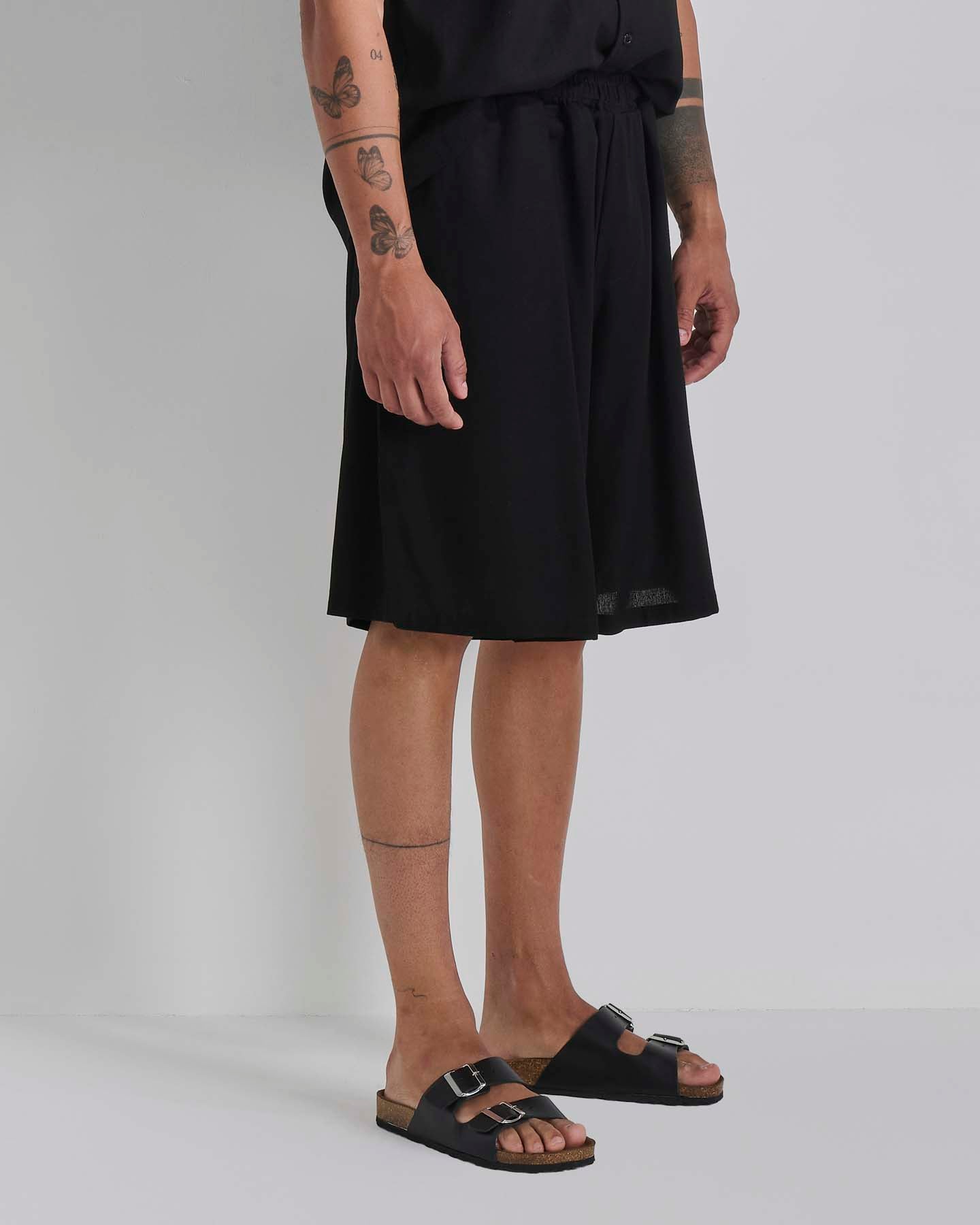 Bermuda jogger in lino