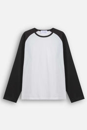 T-shirt longsleeve bicolor in cotone 210 gr