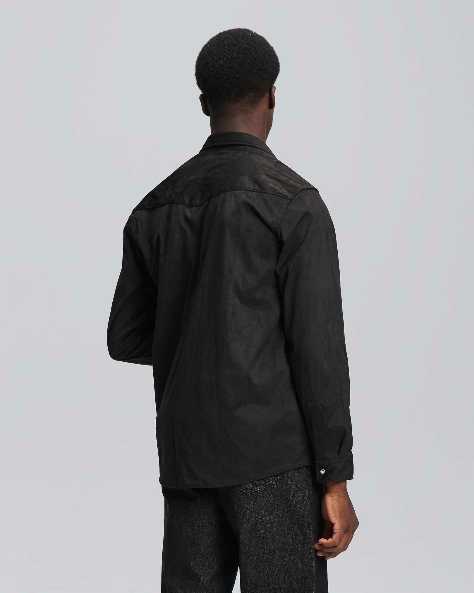 Camicia suede nero