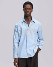 Camicia over a riga larga