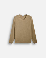 Maglia Scollo a V trama fiammata