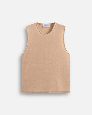 Canotta in maglia in cotone