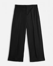 Pantalone wide fit con pieghe