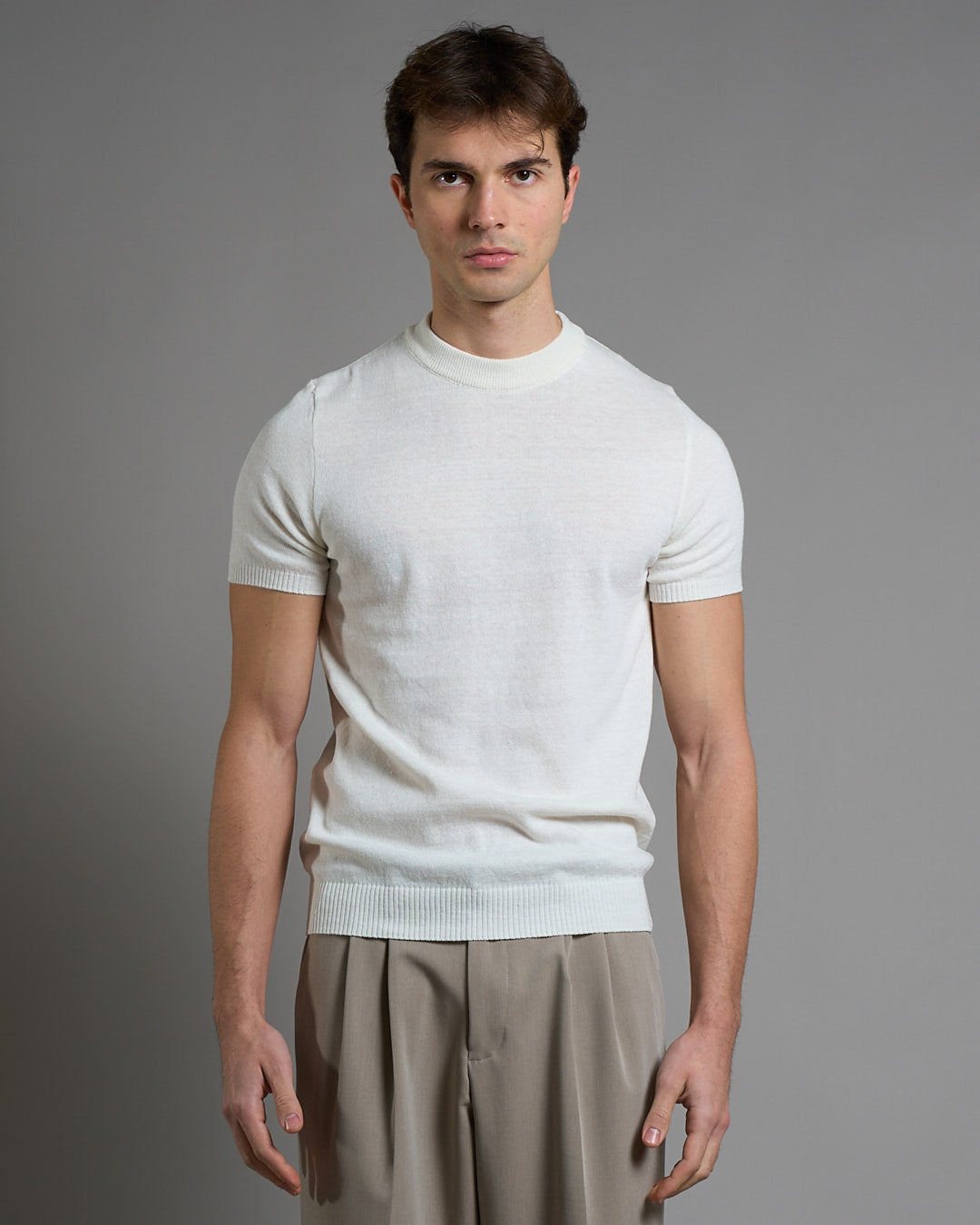 T-Shirt mezza manica in filo