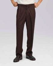 Pantalone wide fit con fibbiette
