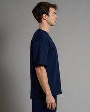 T-Shirt Msm Studio con ricamo in tinta