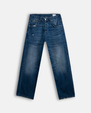 Jeans Baggy doppio stone con molature