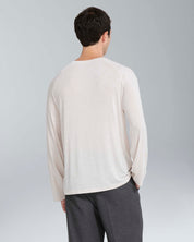 T-shirt longsleeve effetto cashmere