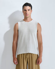 Canotta in maglia in cotone