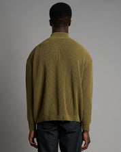Maglia in cotone con zip effetto old
