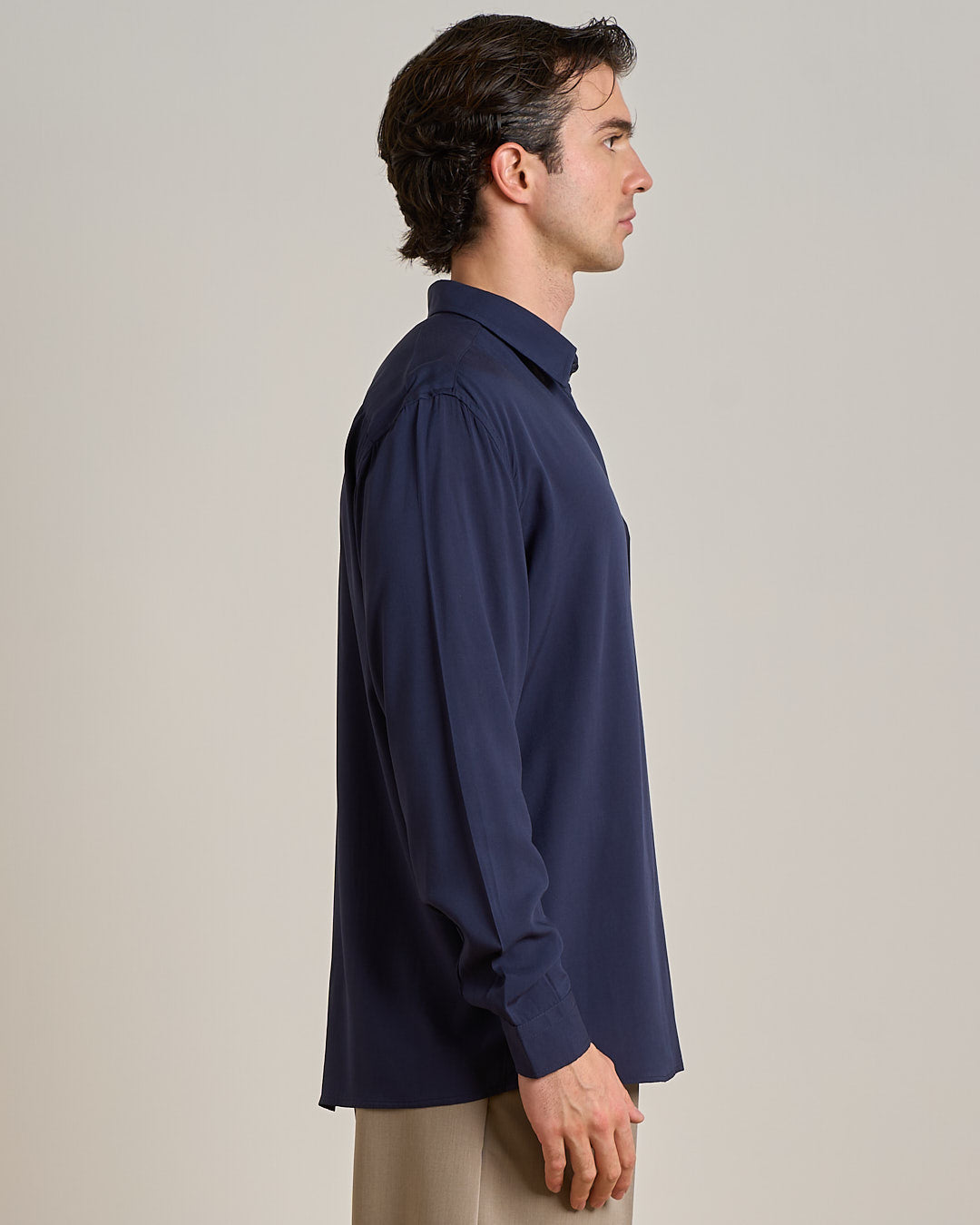 Camicia in Viscosa a tinta unita