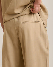 Pantalaccio jogger gamba larga in lino