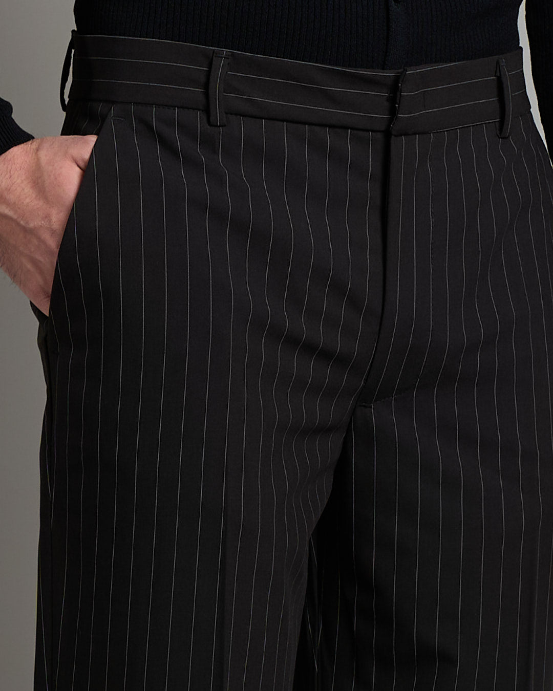 Pantalone Flare Fit gessato