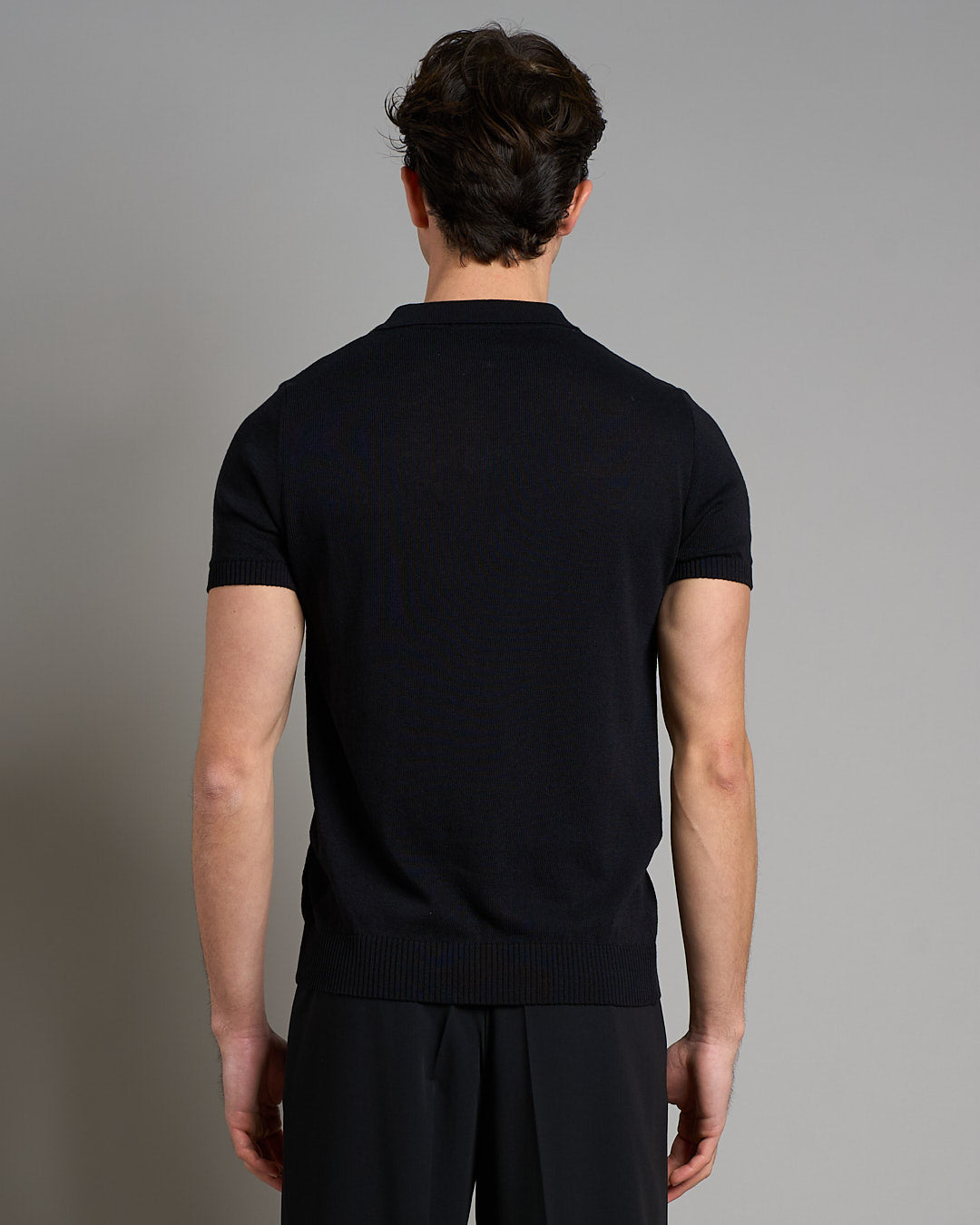 Polo senza bottoni mezza manica