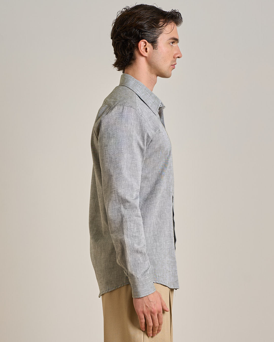 Camicia sartoriale in lino