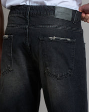 Jeans Straight Fit Stone Wash Sabbiato