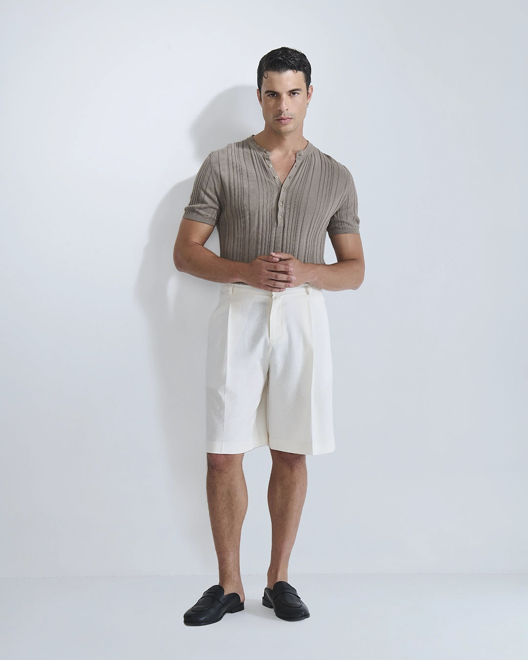 T-Shirt Serafino in filo fluttuante Limited Edition