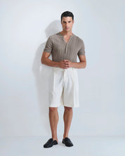 T-Shirt Serafino in filo fluttuante Limited Edition