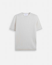 T-Shirt in maglia a coste