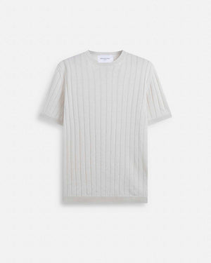 T-Shirt in maglia a coste