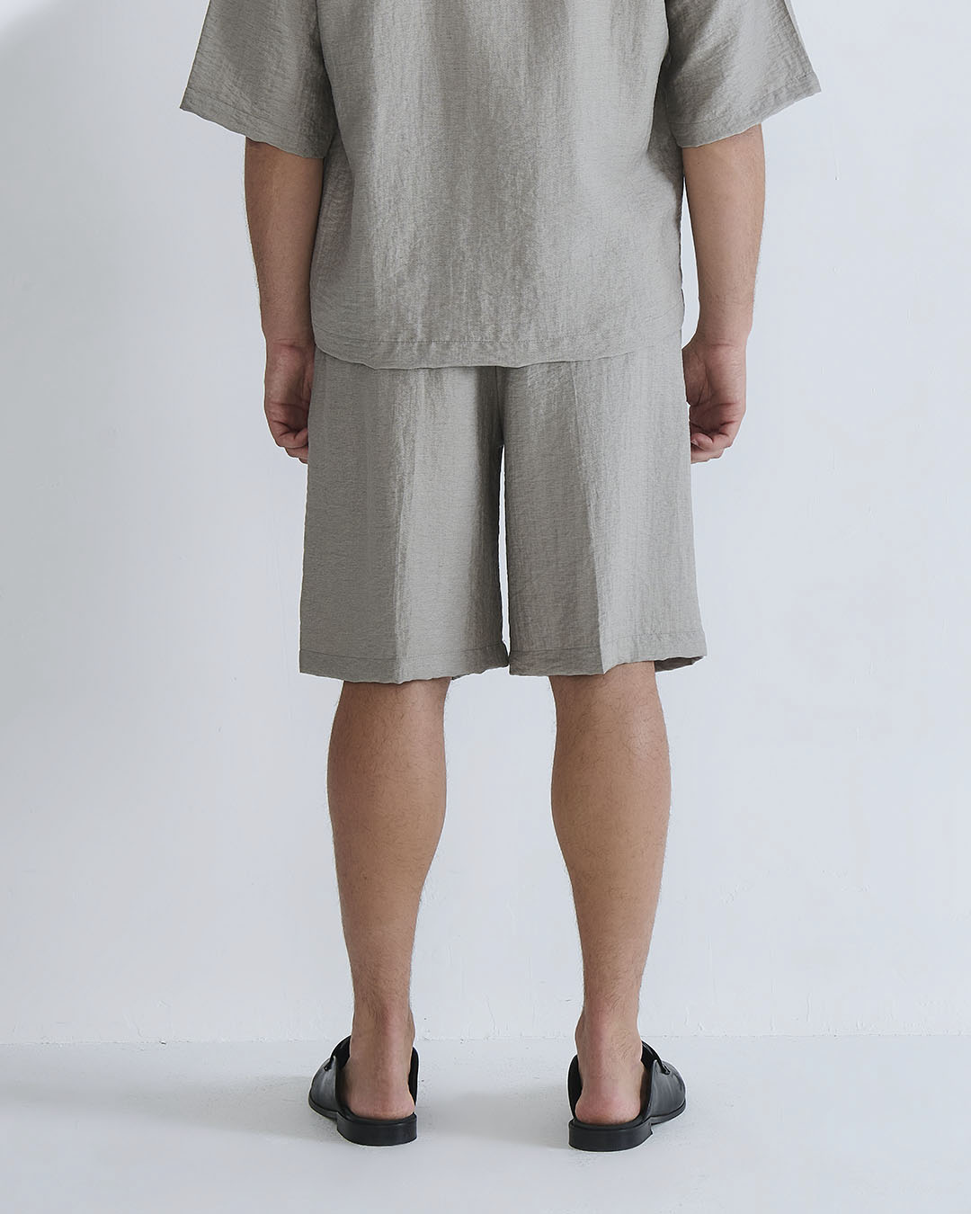 Bermuda Jogger misto lino da coordinato