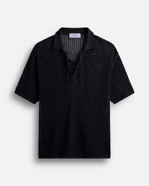 Polo traforata con lacci