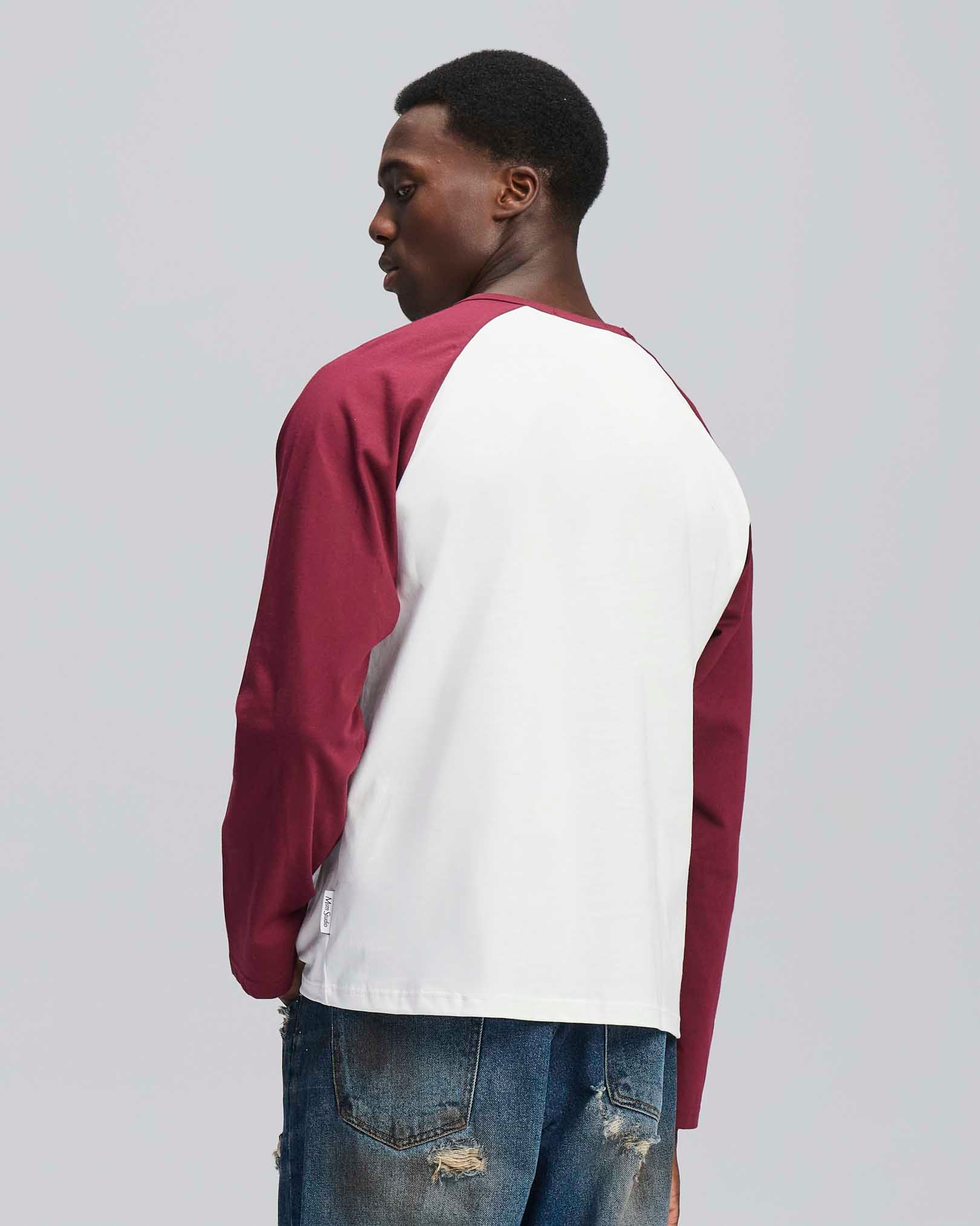 T-shirt longsleeve bicolor in cotone 210 gr