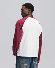 T-shirt longsleeve bicolor in cotone 210 gr