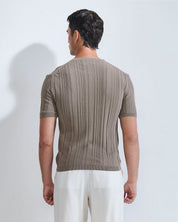 T-Shirt Serafino in filo fluttuante Limited Edition
