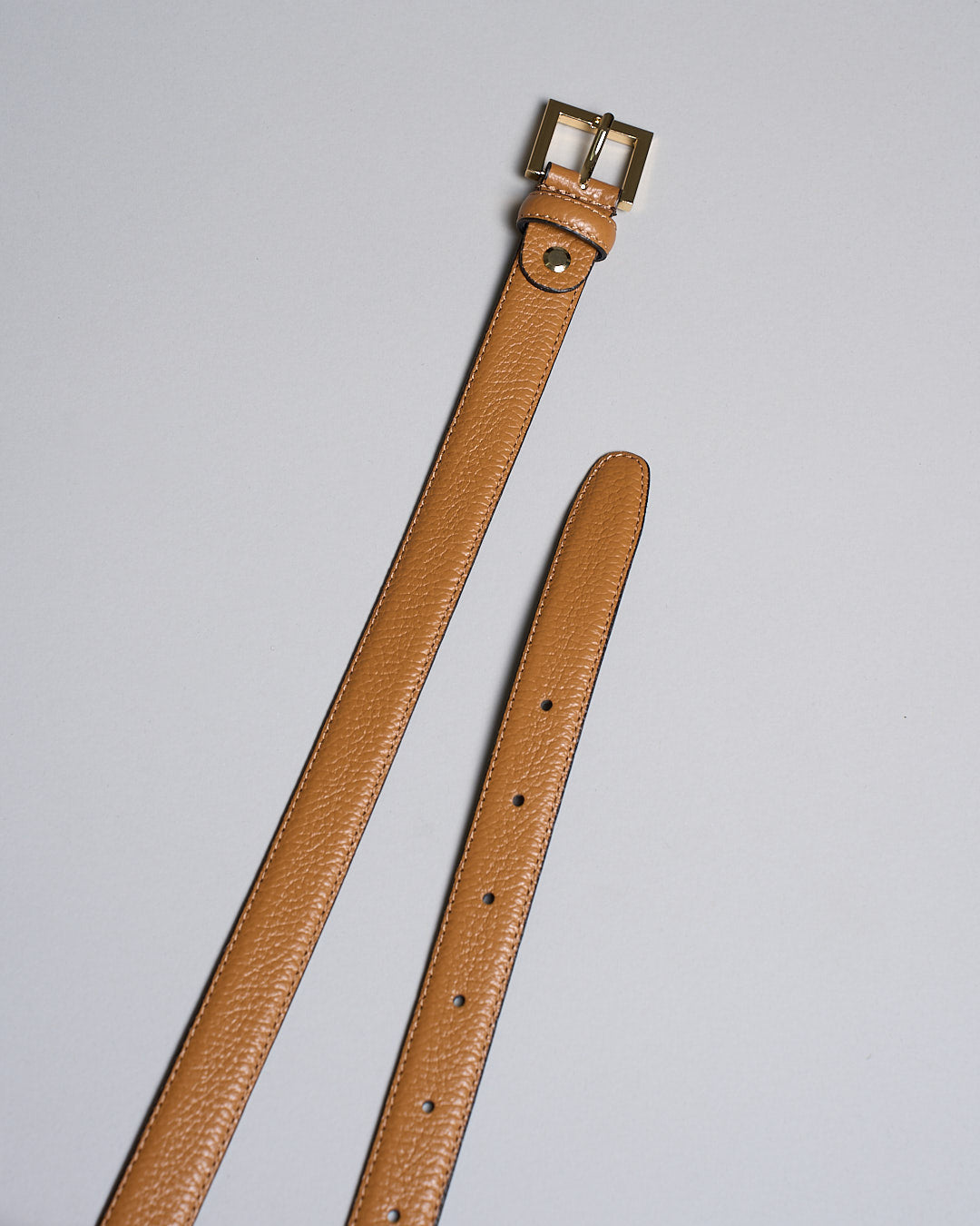 Cintura in pelle in grana cervo