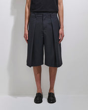Bermuda con pieghe wide fit