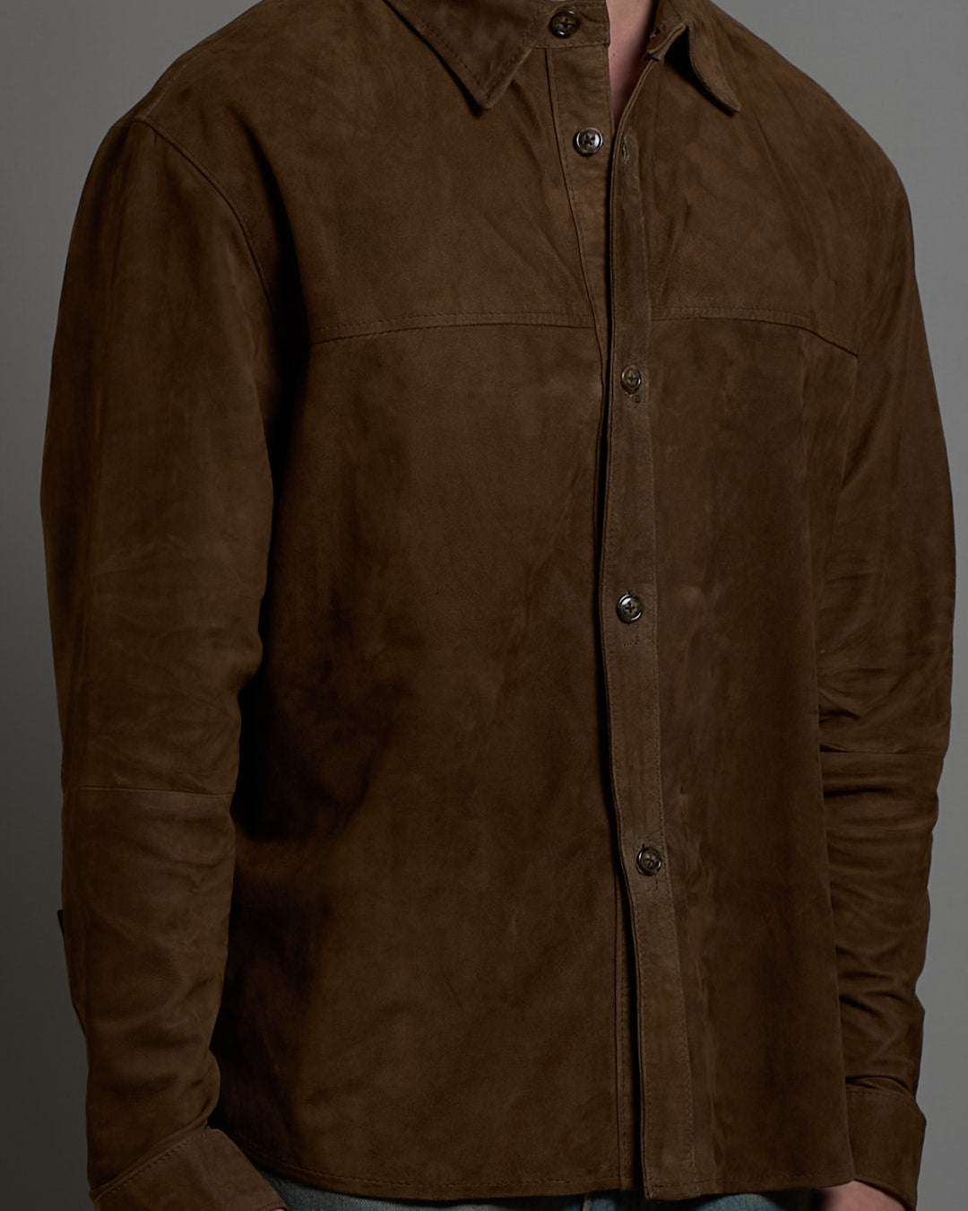 Giacca Camicia in camoscio