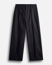 Pantalone Wide Fit con pieghe in lino