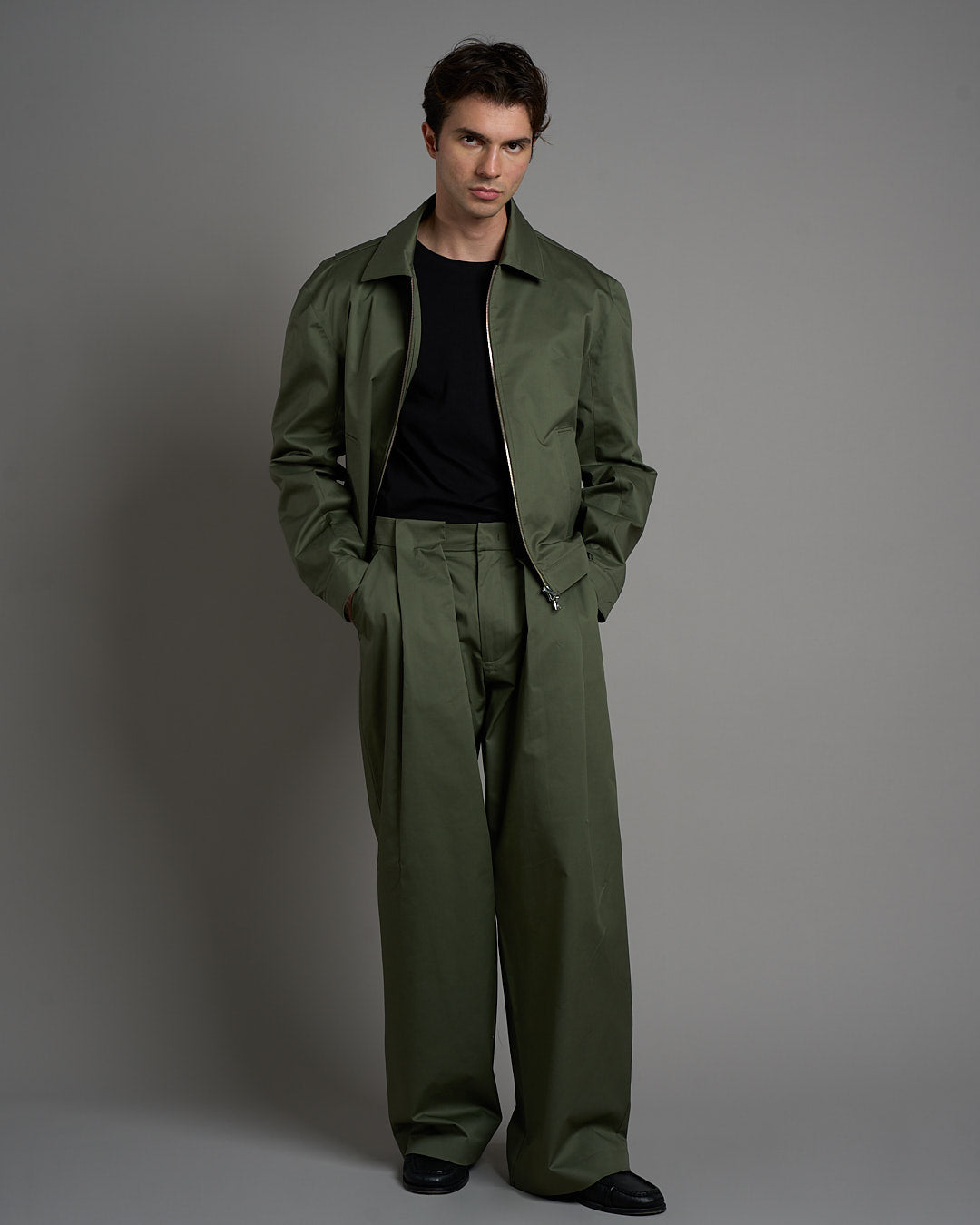 Giacca cropped fit in cotone