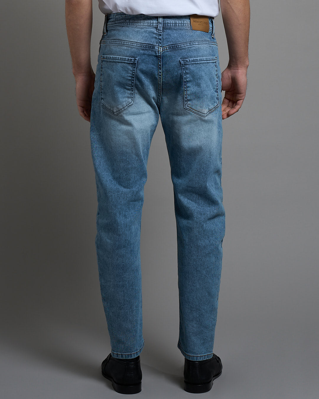 Jeans Slim Fit Marmorizzato Chiaro
