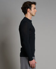 Polo a coste limited edition manica lunga