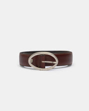 Cintura in vera pelle Bordeaux