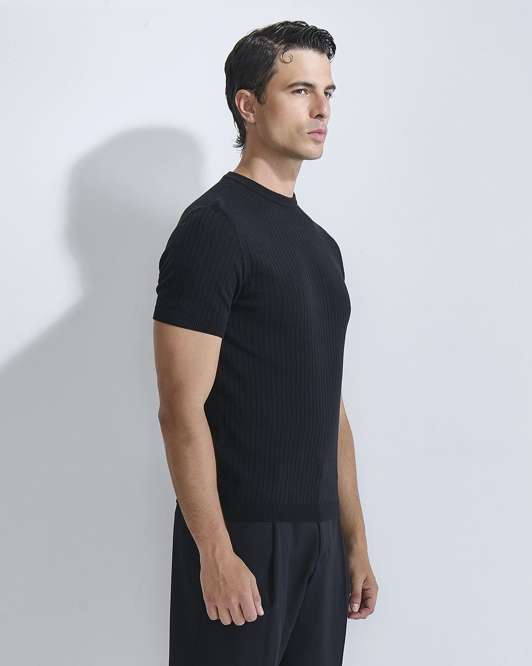 T-shirt a coste in filo