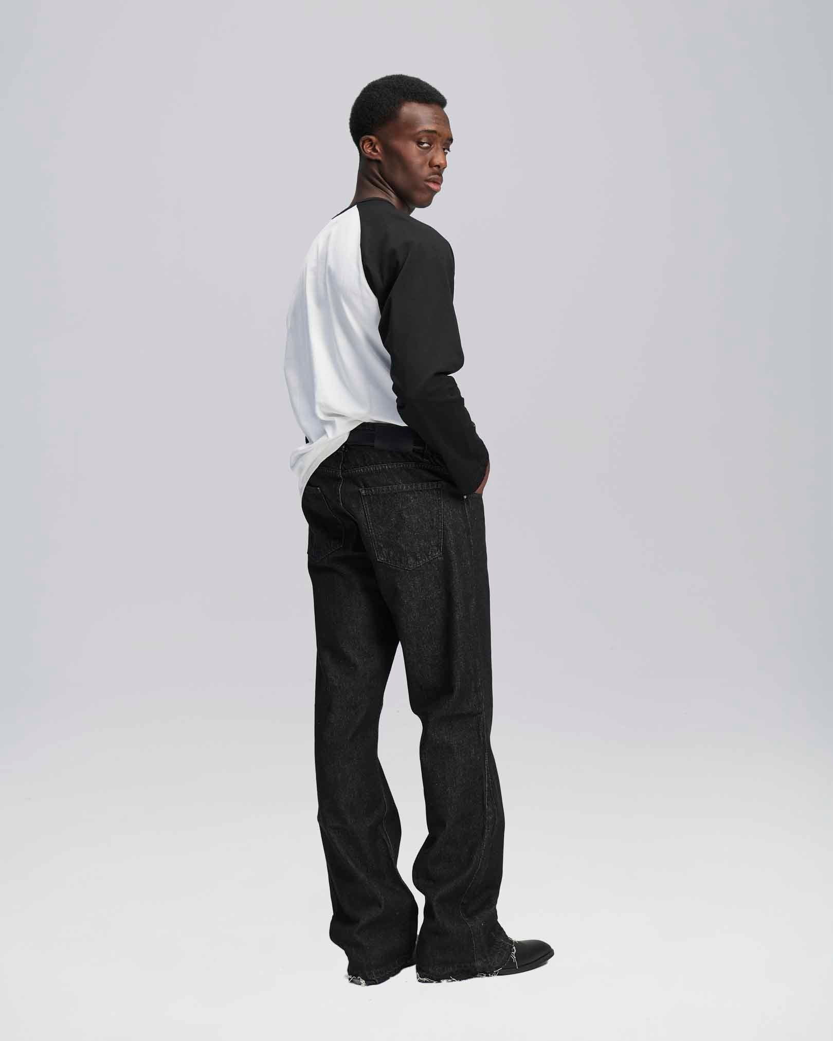 Denim flare fit lavaggio zero