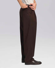 Pantalone wide fit con fibbiette