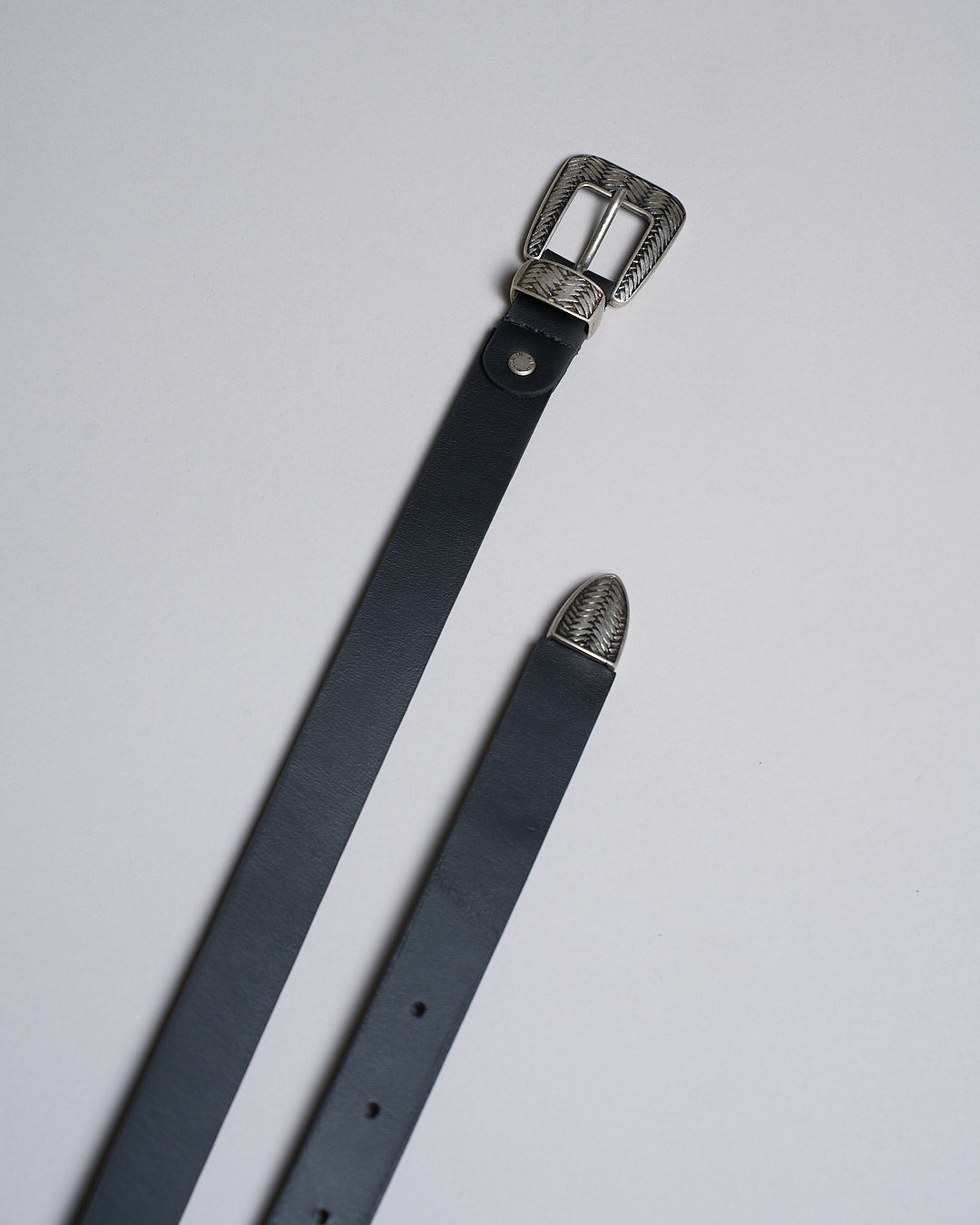 Cintura con trittico intrecciato nero