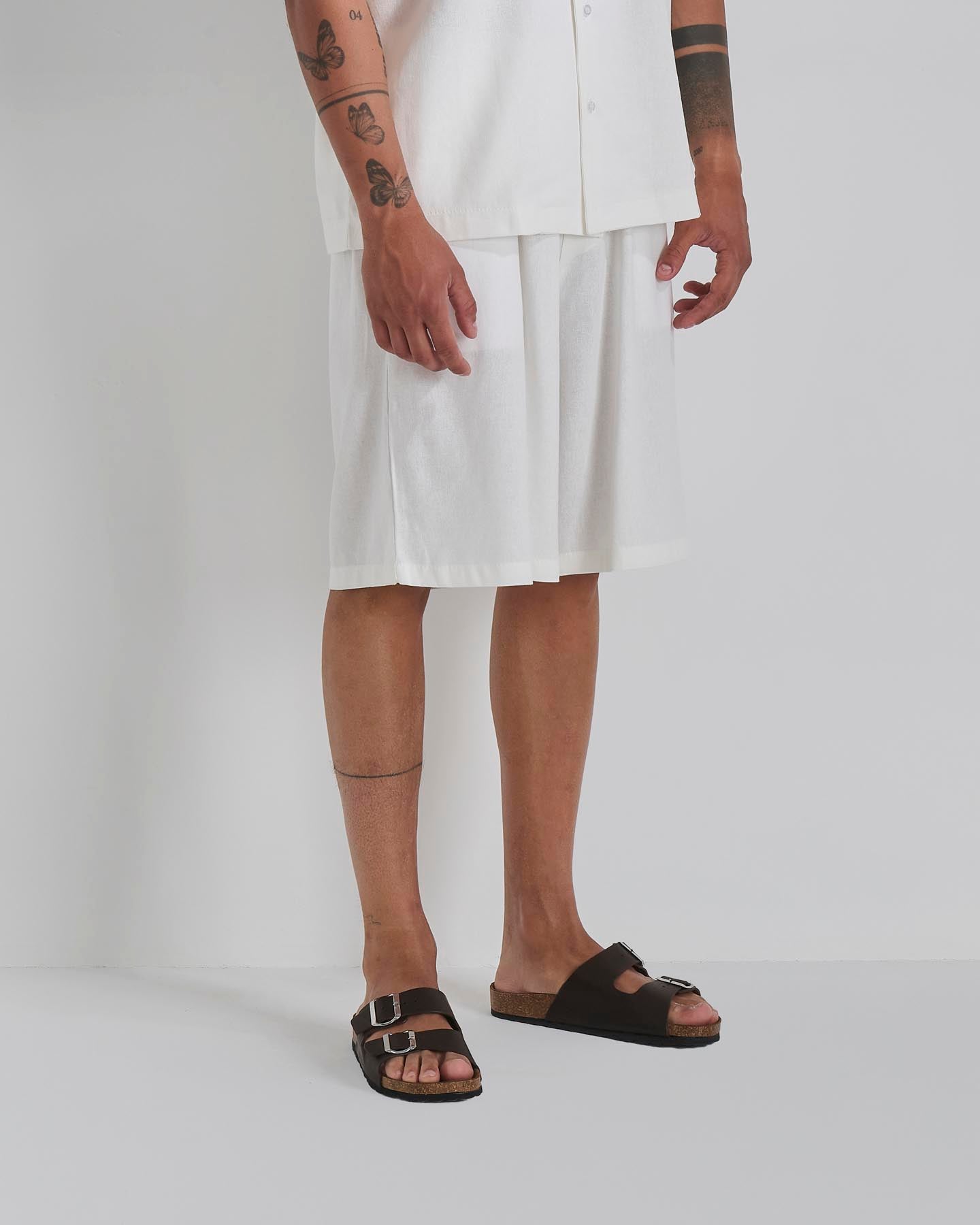 Bermuda jogger in lino